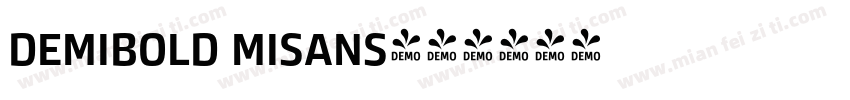 demibold misans字体转换